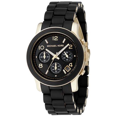 michael kors mk5191 runway gold black ladies bracelet watch|Michael Kors Mk.